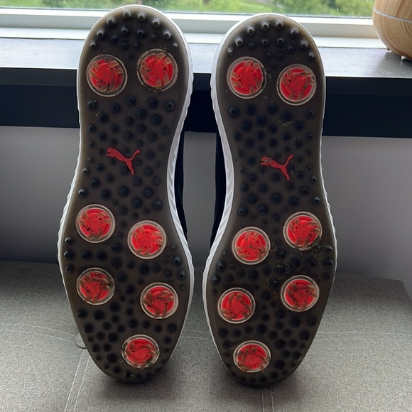 Puma Ignite PWRAdapt Leather Golf Shoes Black 14 - Picture 6 of 7